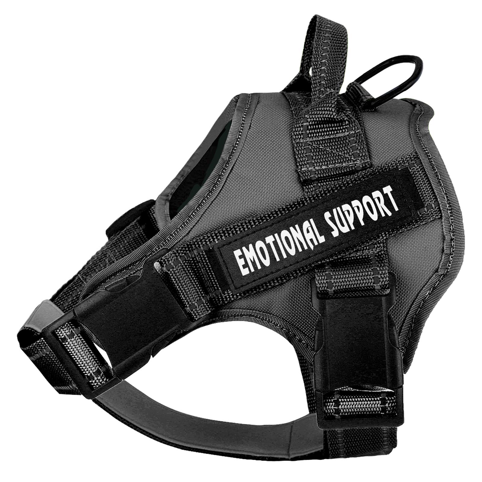 VOOPET Service Dog Harness - Adjustable No-Pull Emotional Support Vest for Small Medium Large Dogs - Reflective & Breathable ESA Pet Harness with 4 Removable Tags - Perfect for Therapy, Training & Outdoor Activities