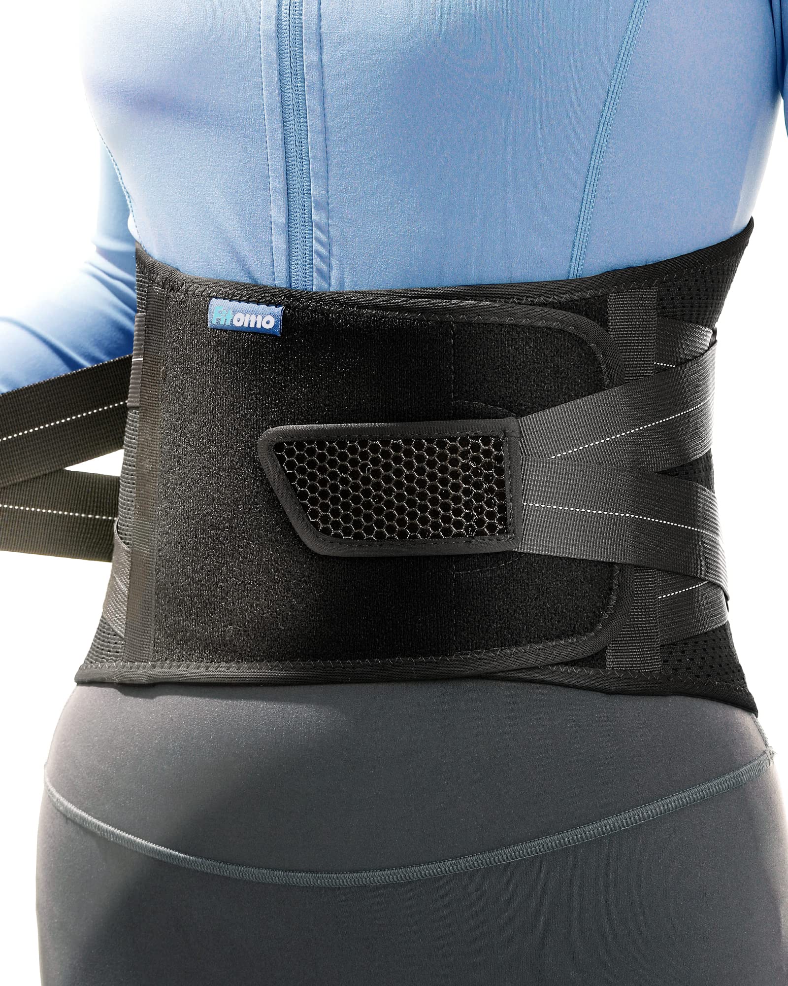 Adjustable Back Brace for Lower Back Pain Relief - Support Belt for Men & Women with Sciatica, Herniated Disc, Scoliosis - Ideal for Sitting, Standing, Heavy Lifting & Daily Activities