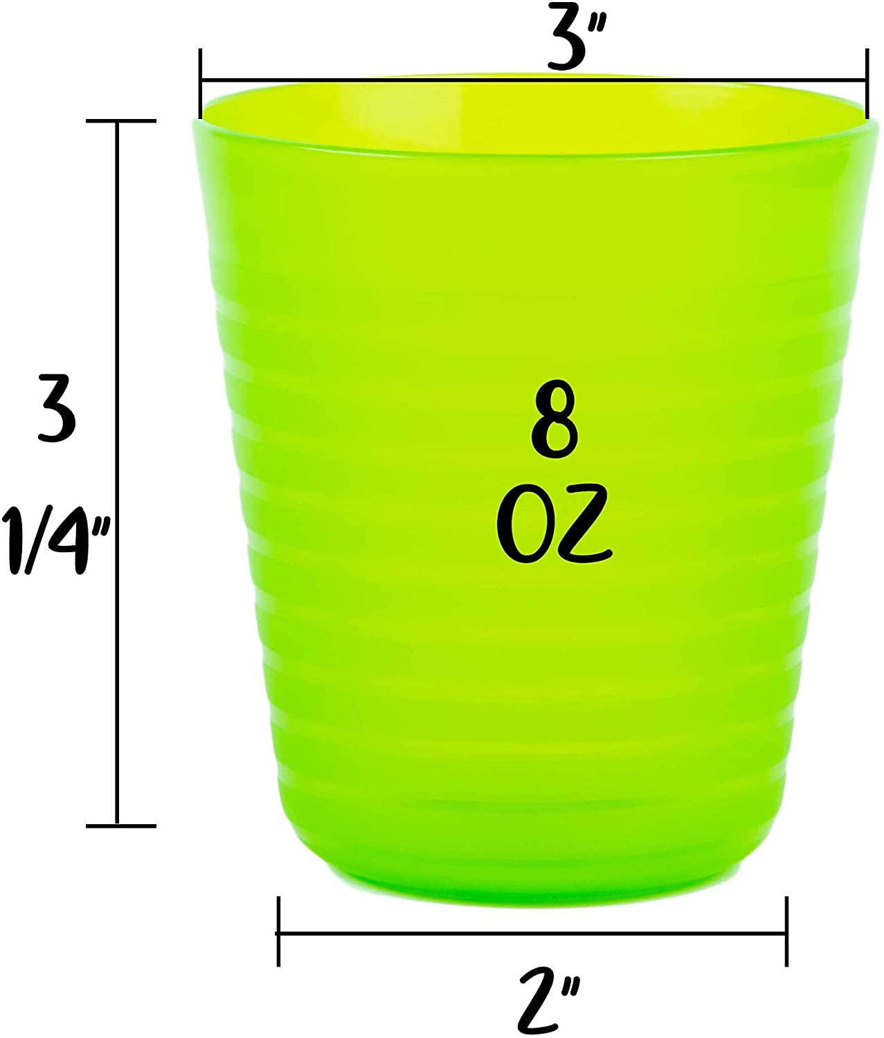 Colorful Insulated Tumblers - 24-Pack (Purple, Pink, Orange, Yellow, Green, Blue) for Parties, Picnics & Outdoor Events