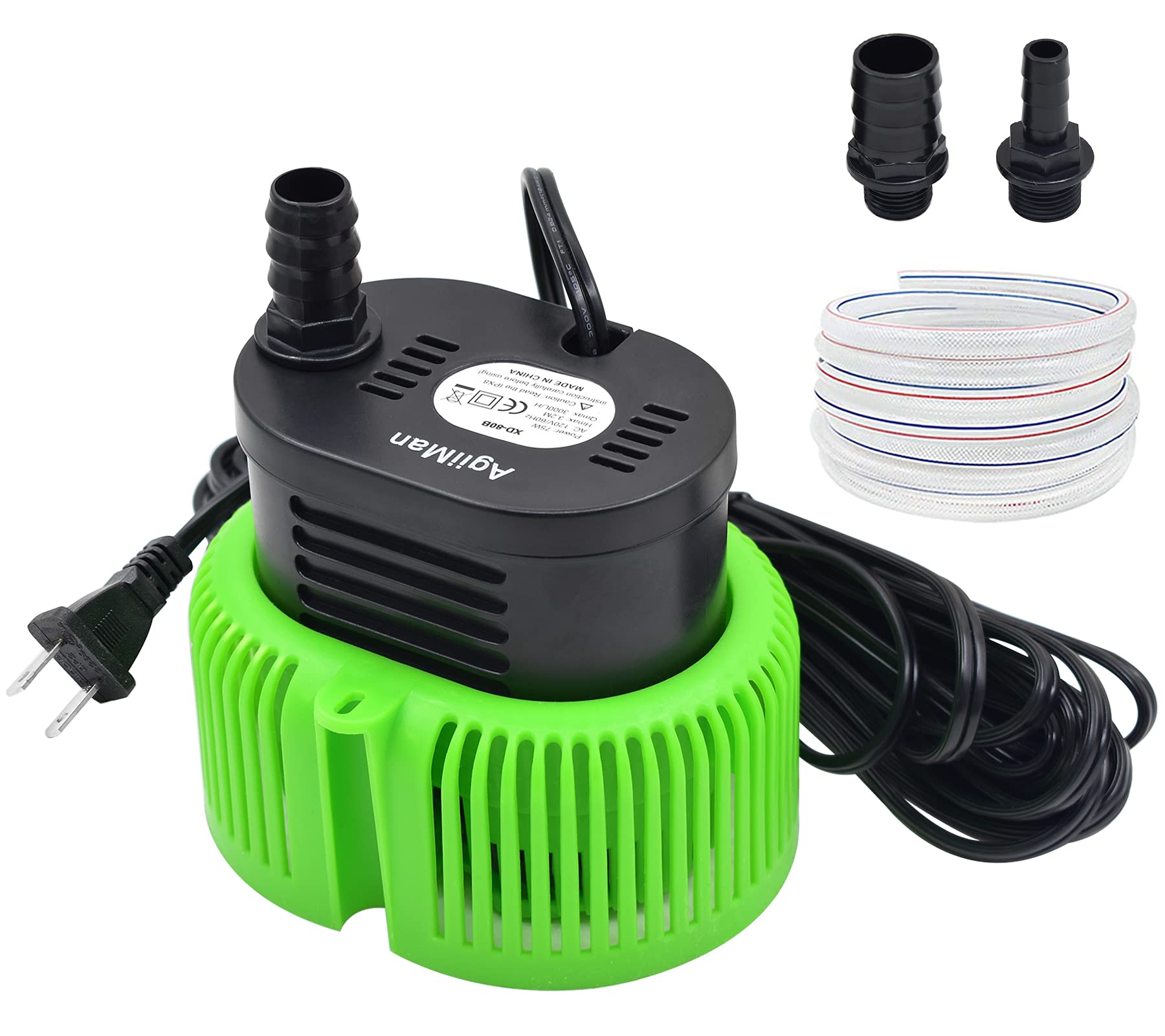 **Best Above Ground Pool Cover Pump - 850 GPH Submersible Water Sump Pump for Swimming Pools with Drainage Hose & 25ft Power Cord - Ideal for Winter Pool Cover Drainage & Rainwater Removal**