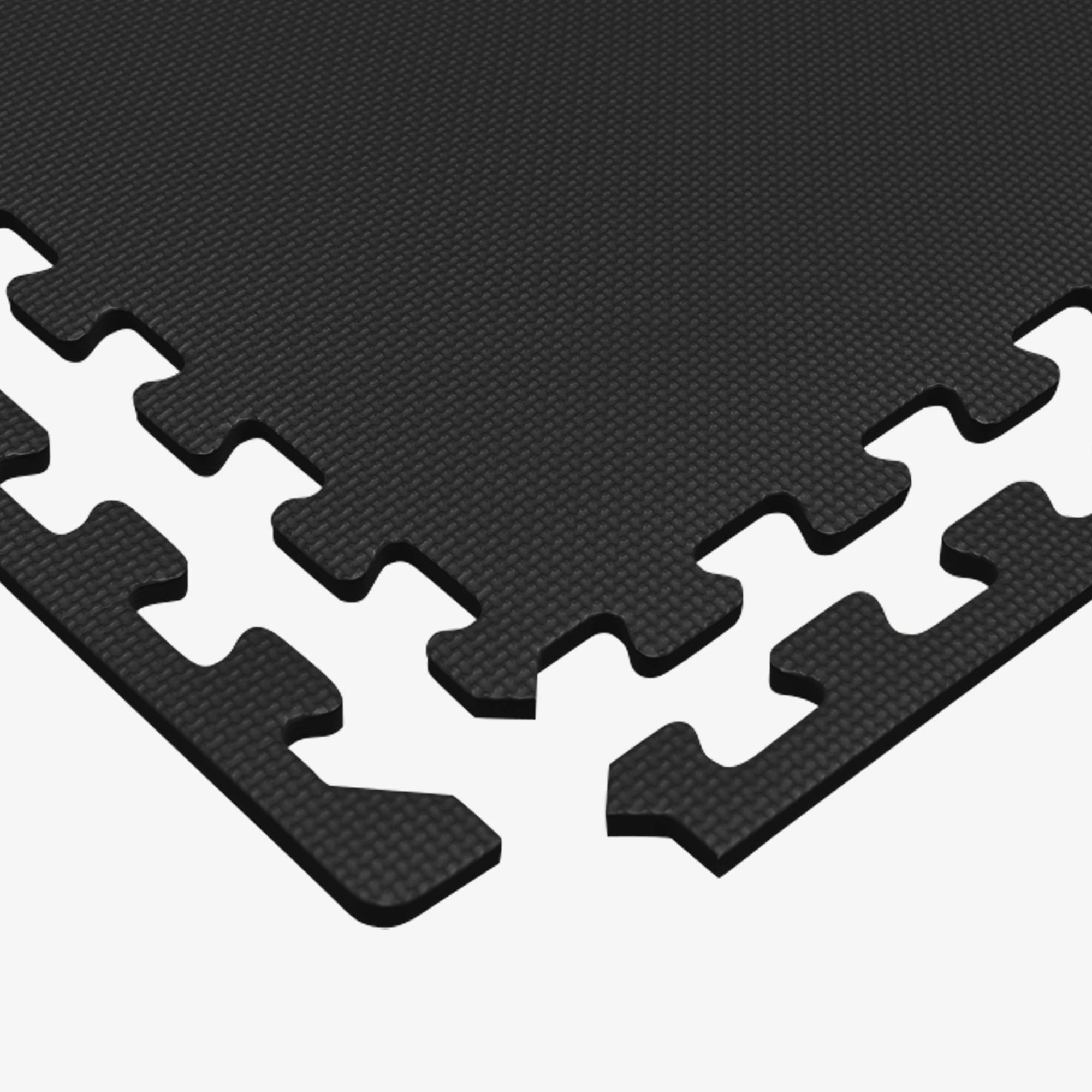 3/8 Inch Thick High-Density Exercise Floor Mat - Non-Slip Gym Mats for Home Workouts, Yoga, Pilates & Fitness Training - Perfect for Home Gyms, Dance Studios & Play Areas