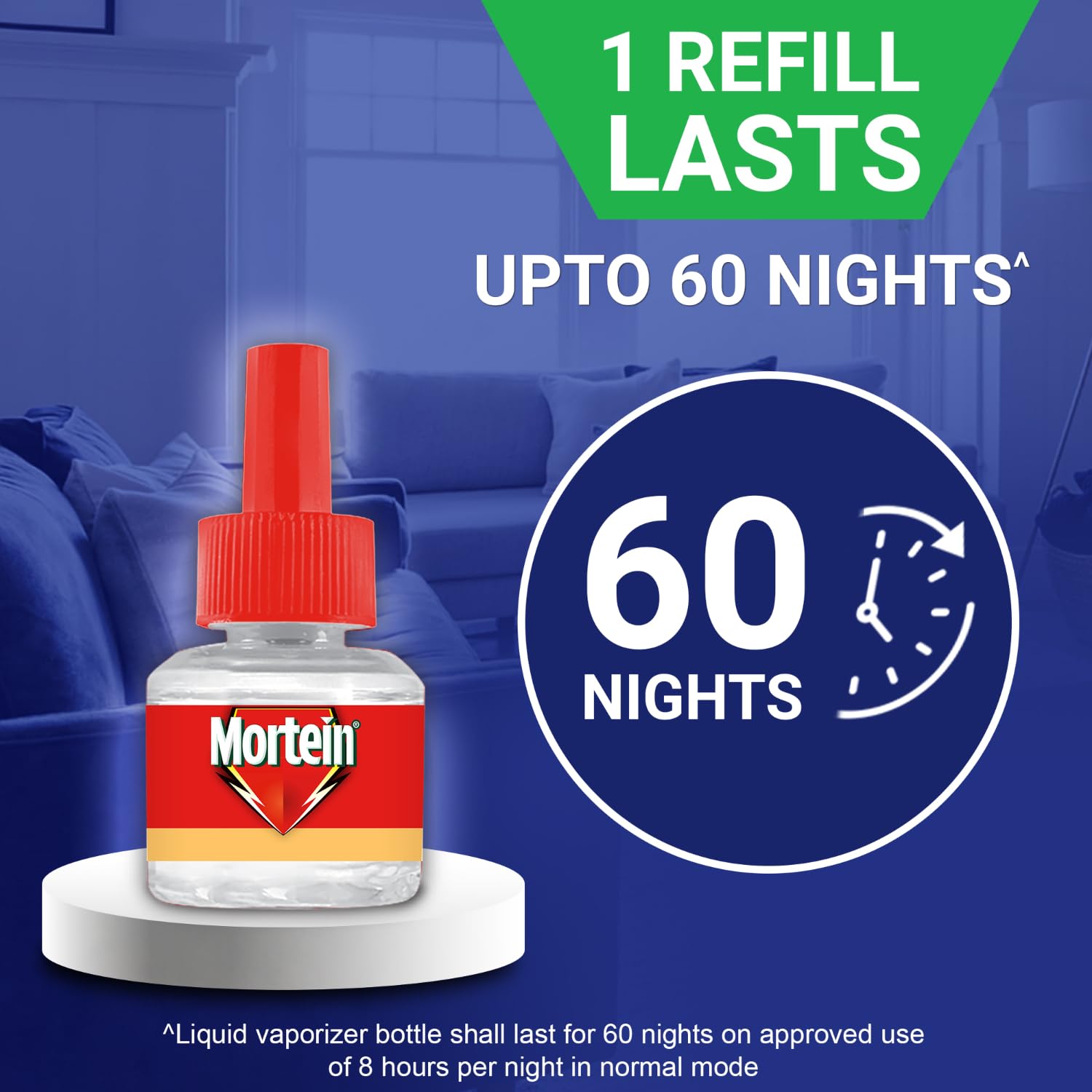 Mortein SmartPlus Mosquito Repellent Refill 45ml x 6 Pack - Buy 4 Get 2 Free | Fits All Electric Mosquito Killers | 100% Protection Against Dengue & Zika Mosquitoes | Ideal for Home, Bedroom, Outdoor & Travel Use