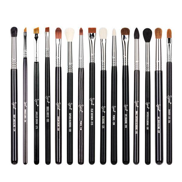 Sigma Chrome Eyeshadow Brushes Set - Professional Makeup Brushes for Blending, Shading & Crease - Perfect for Everyday Makeup & Special Occasions