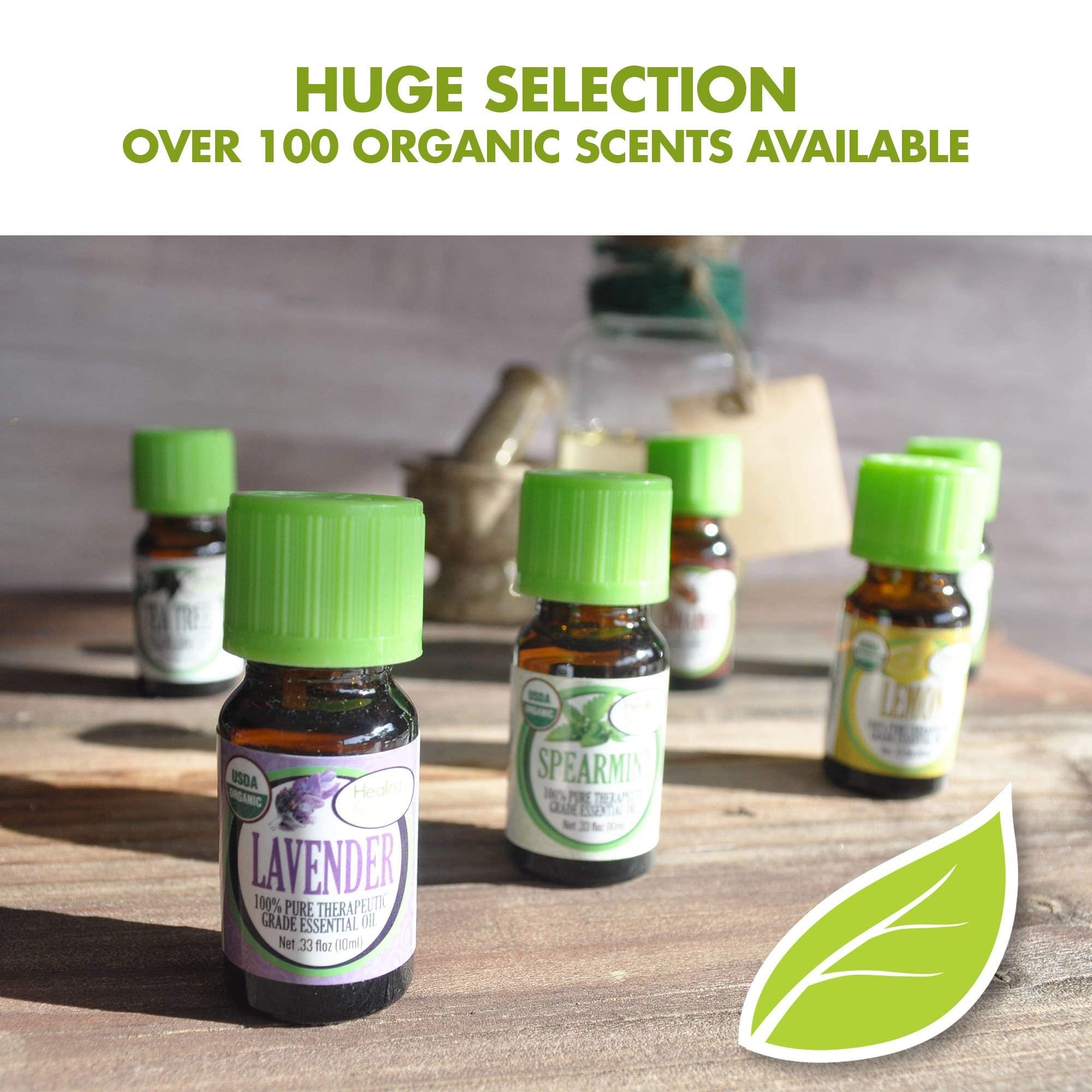 Healing Solutions Organic Thyme Essential Oil 1 oz (30 ml) - 100% Pure & Undiluted for Aromatherapy, Hair Care, Diffusers & Massage | Natural Stress Relief & Wellness