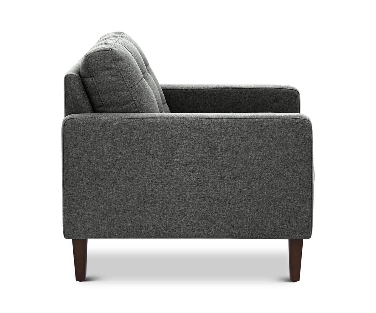 Laura Chair - Modern Accent Chair for Living Room, Bedroom & Office - Stylish Upholstered Armchair with Solid Wood Legs - Perfect for Reading, Relaxing & Decorating Your Home
