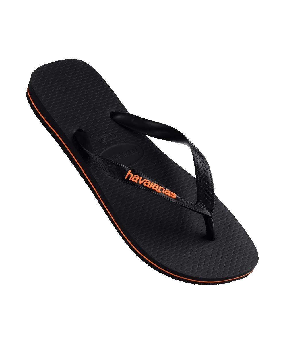 Havaianas Men's Comfortable Rubber Flip Flops with Logo - Perfect for Beach, Pool, and Casual Summer Wear