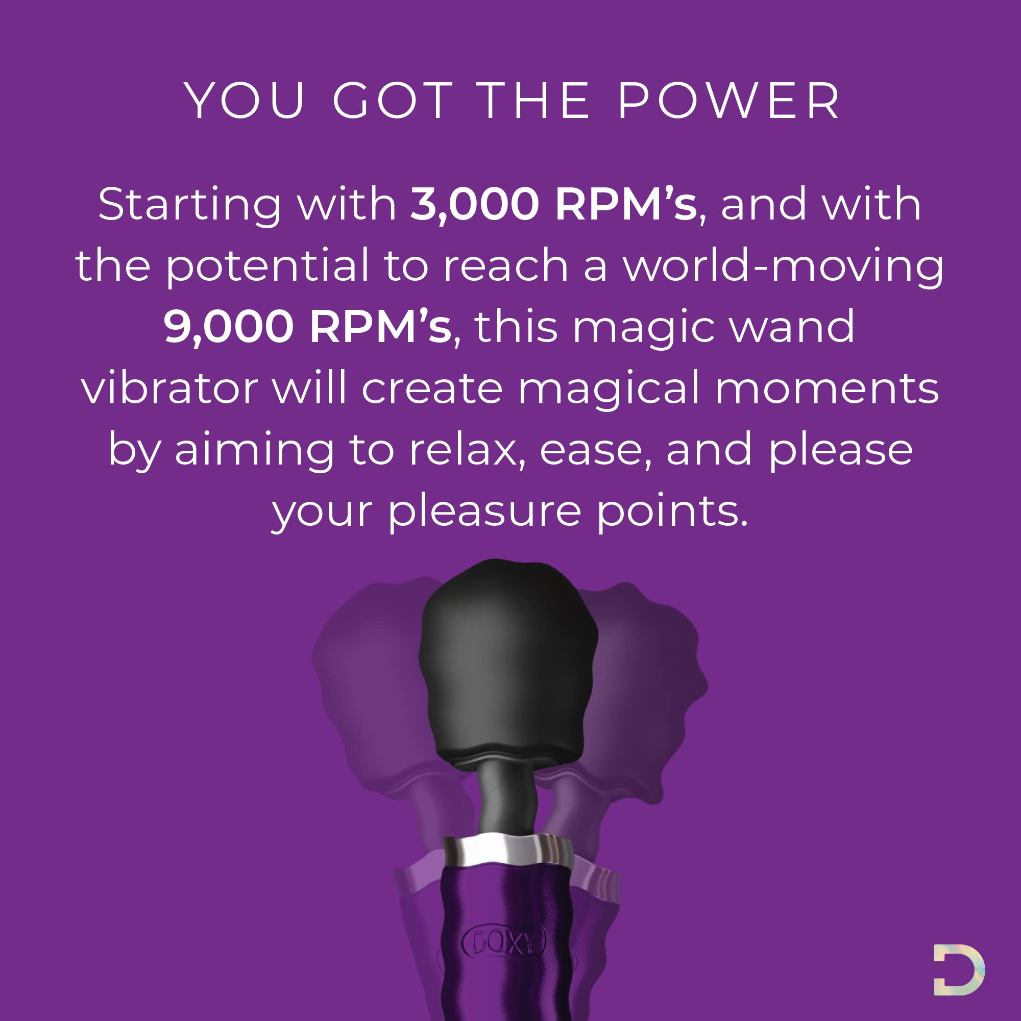 Premium Doxy Die Cast Magic Wand Vibrator for Women - Powerful Purple Massager for Relaxation & Intimate Pleasure | Perfect for Personal Use, Couples & Stress Relief