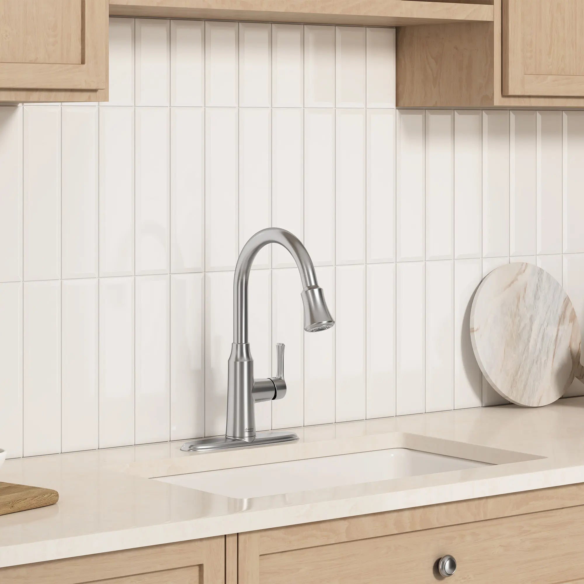 Ellis Pull Down Kitchen Faucet - Modern Stainless Steel Single Handle Sprayer with High Arc Spout for Easy Cleaning | Perfect for Home Kitchen Sink, Dishwashing & Food Prep
