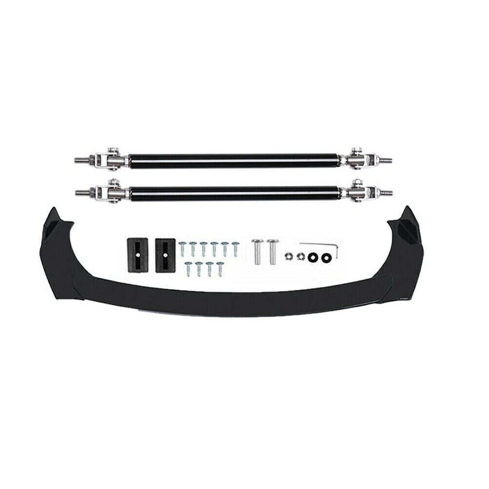 High-Performance Front Bumper Lip Splitter Spoiler with Strut Rods for Dodge Charger SRT & Challenger - Aerodynamic Upgrade for Racing & Street Performance