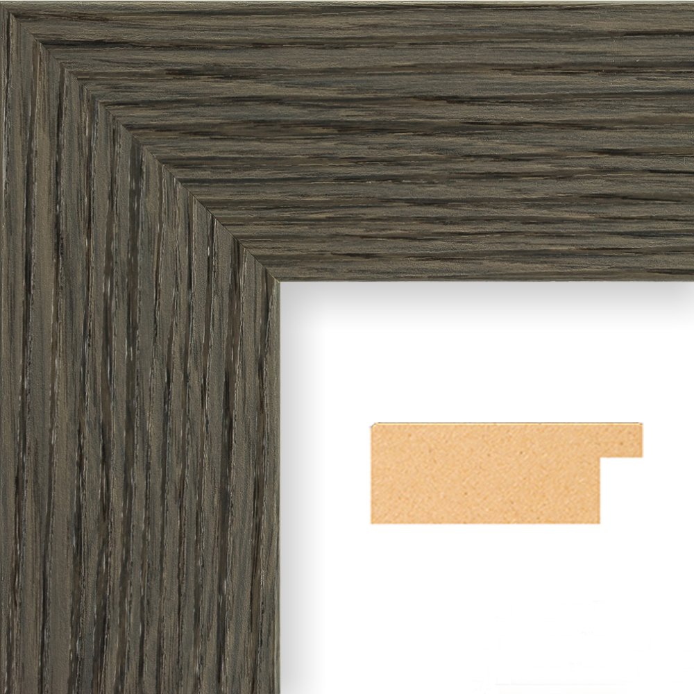 Push Pin Travel Map - Black Ice World - Barnwood Gray Framed Pin Board for Tracking Adventures - 27.5