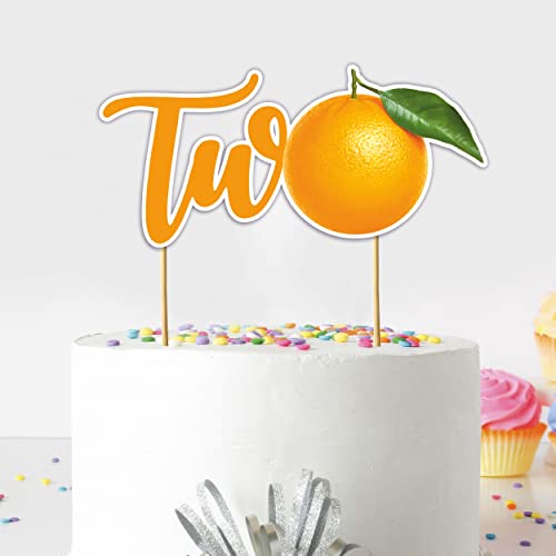 Seyal Orange Two Cake Topper