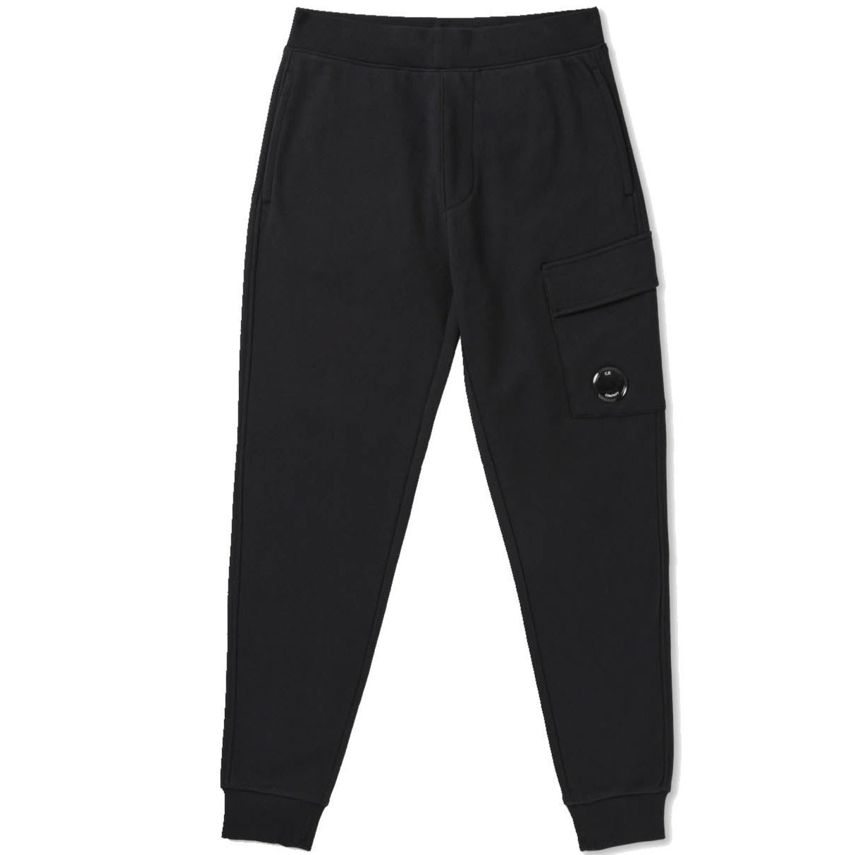CP Company Black Lens Sweatpants for Men - Comfortable Joggers with Reflective Details | Perfect for Running, Gym & Casual Wear