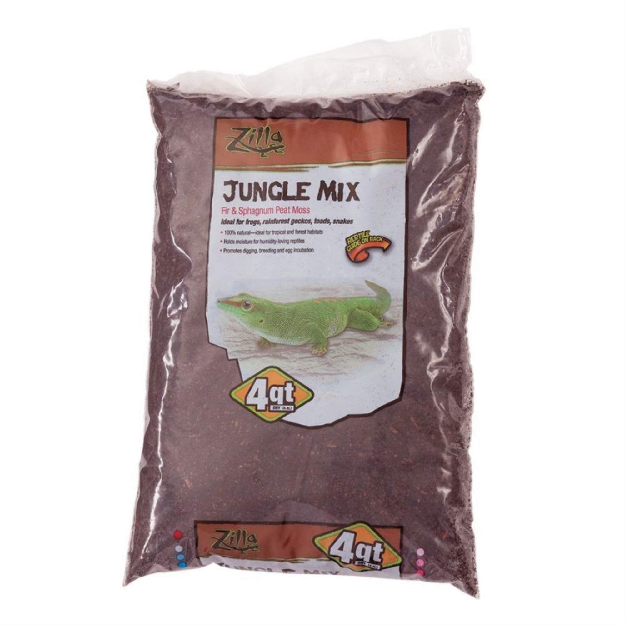 Premium Reptile & Exotic Pet Supplies - Rzilla Jungle Mix Habitat Substrate for Lizards, Snakes & Amphibians | Natural Terrarium Bedding for Tropical Environments