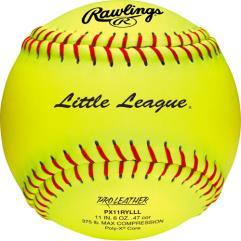 Rawlings Little League 11 Inch Leather Fastpitch Softballs - Pack of 12 (PX11RYLLL) | Official Game Balls for Youth Softball Practice & Tournaments