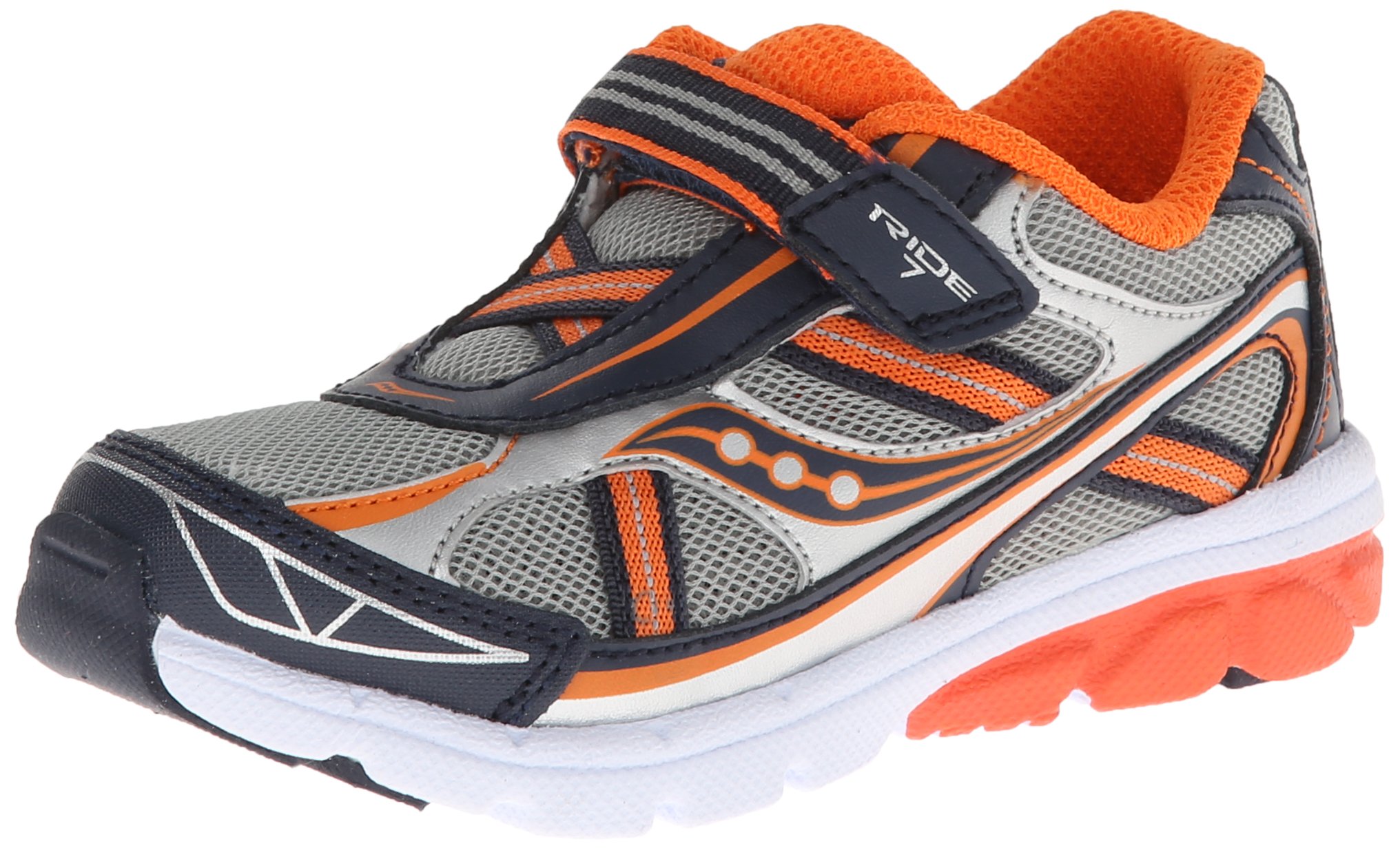 Saucony Boys Ride 7 Sneakers for Toddlers & Little Kids - Lightweight Running Shoes for Active Play & Everyday Wear