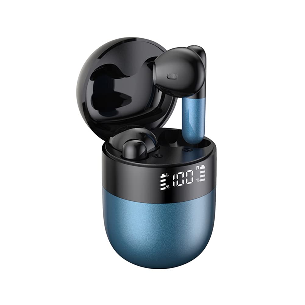 Premium Wireless Earbuds with Active Noise Cancellation, Bluetooth 5.0 - 3D Stereo Sound, Built-in Mic, Long Battery Life & Charging Case | Perfect for Workouts, Commuting & Travel