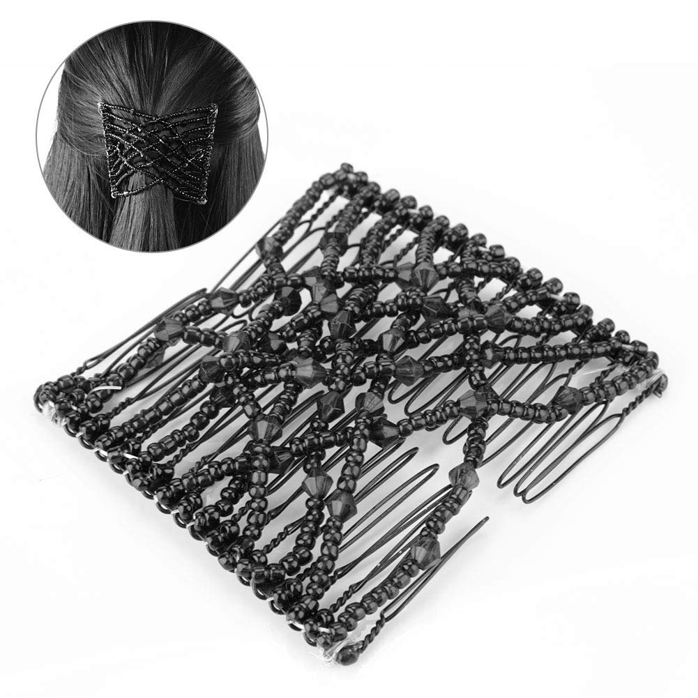 Magic Hair Comb Stretchable Beading Hair Slide for Women - Party & Wedding Accessories