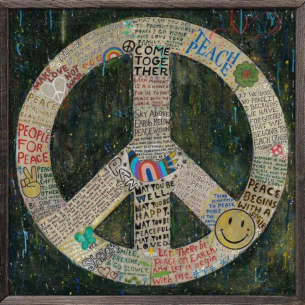PEACE Art Print - Inspirational Wall Decor for Home, Office & Gifts - Perfect for Living Room, Bedroom & Meditation Space