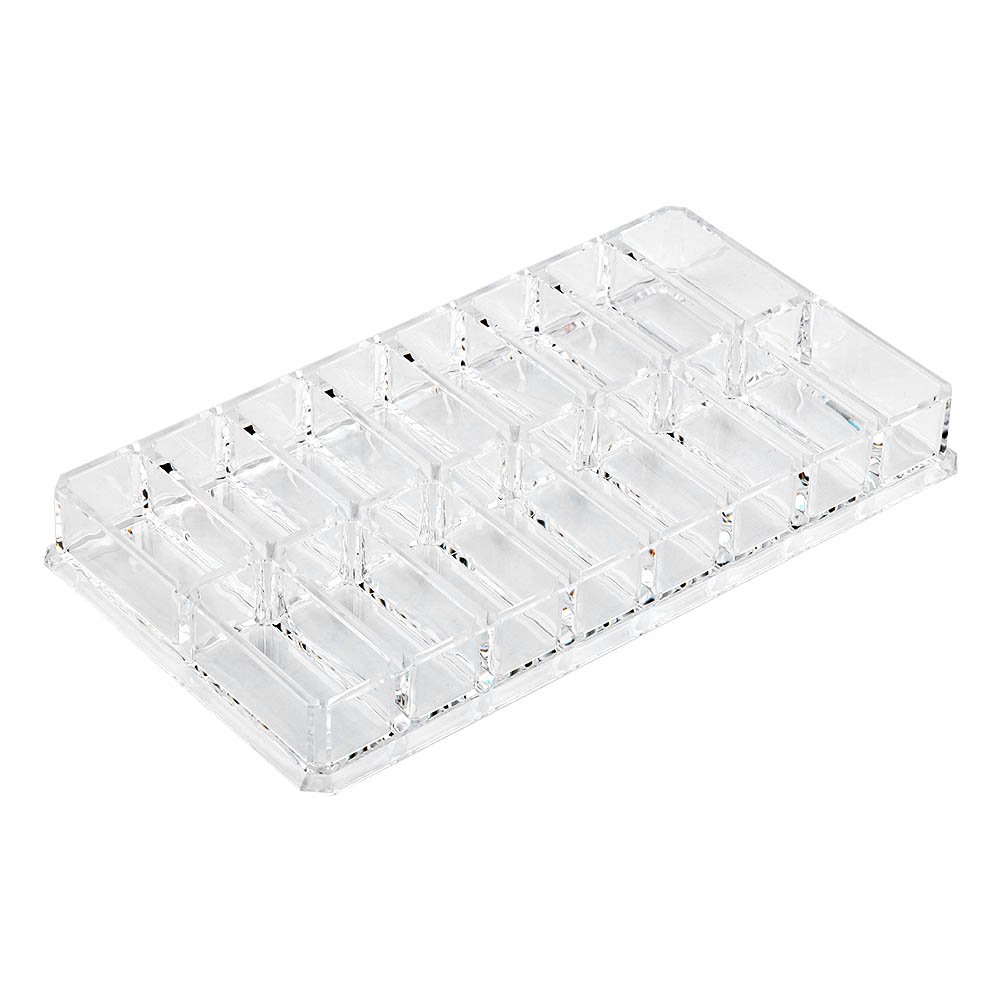 Acrylic Powder Storage Box - Large Compact Organizer for Makeup & Crafts