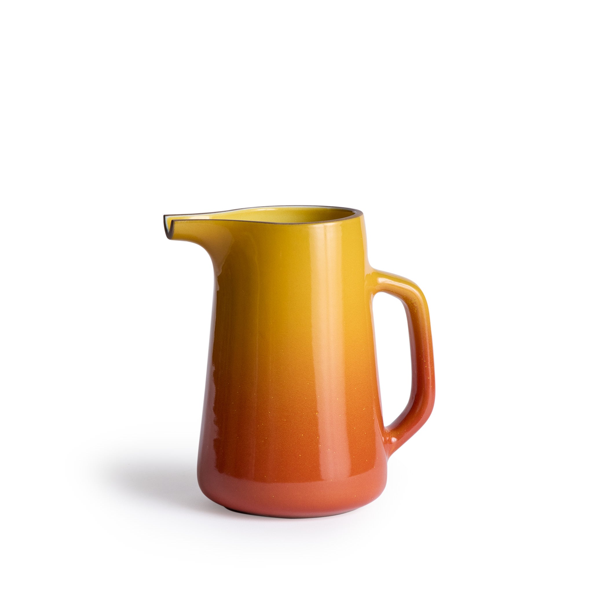 Zinnia and Sunflower Gloss Large Pitcher - Elegant Glass Water Pitcher for Iced Tea, Lemonade & Summer Drinks - Perfect for Parties, Picnics & Home Decor