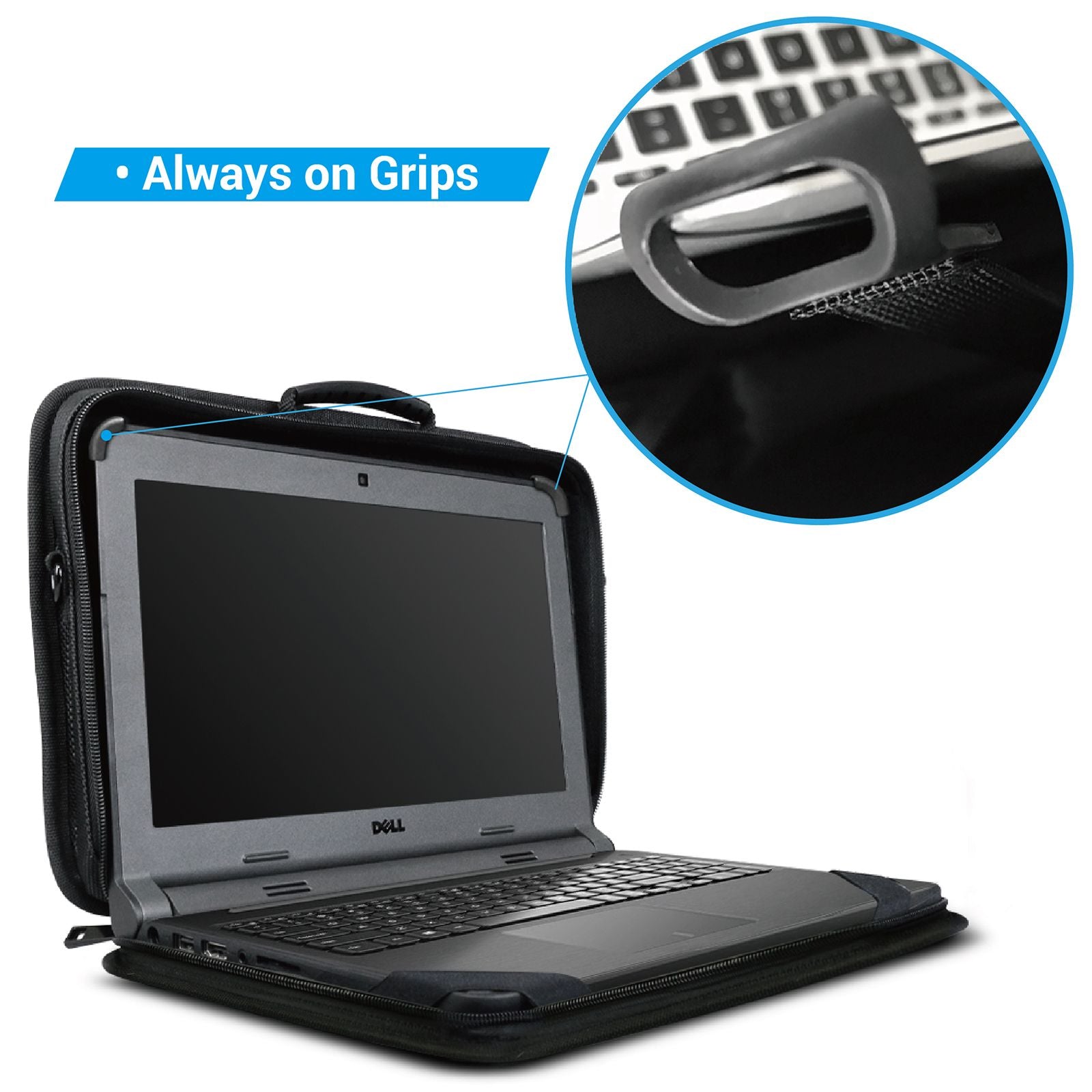 iBenzer Bumptect Protective Laptop Carrying Case - Shockproof & Water-Resistant Sleeve for 13-15 Inch MacBook Pro/Air, Dell, HP - Perfect for Travel, Office & School Commute