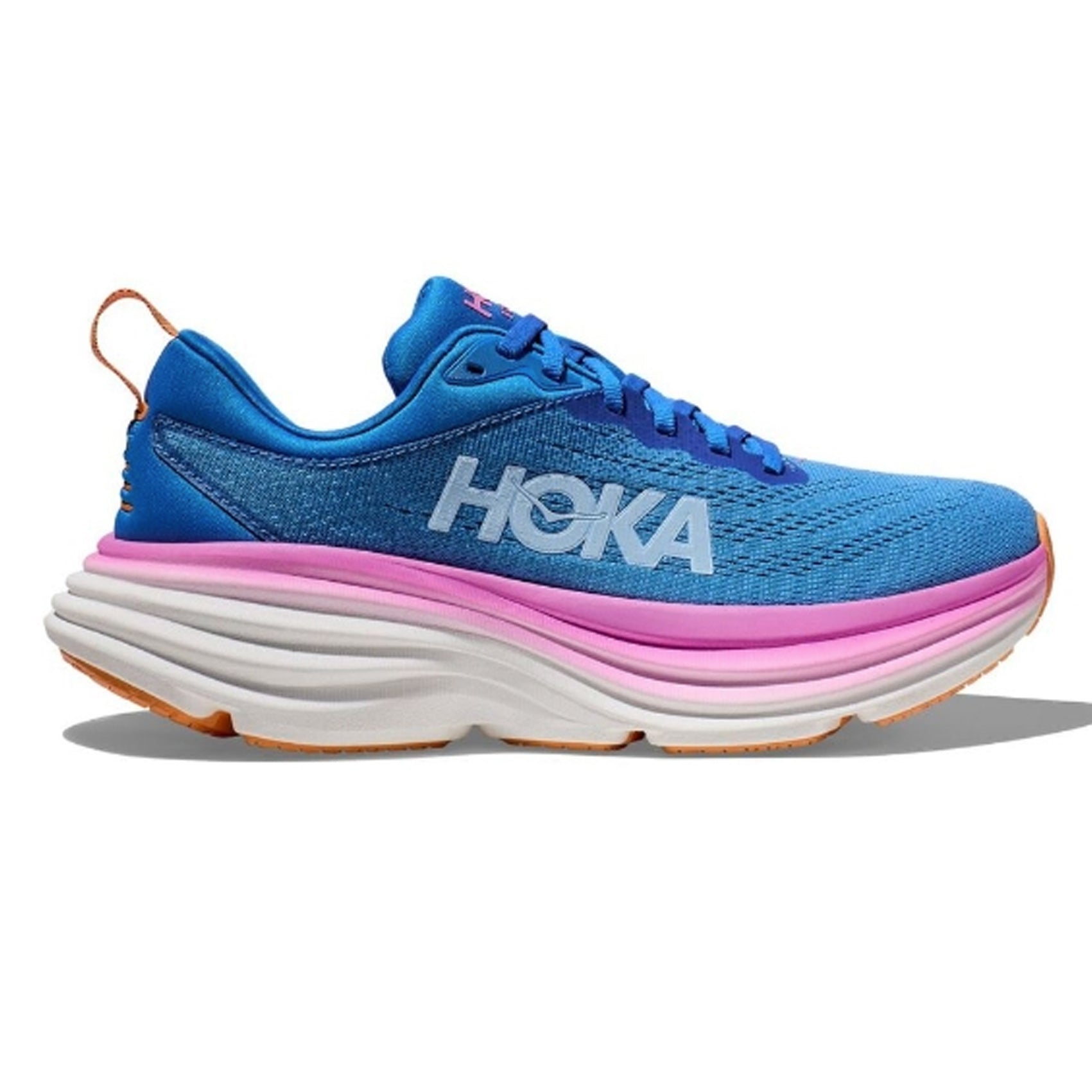 Women's HOKA Bondi 8 Wide Running Shoes - Lightweight Cushioned Sneakers for Walking, Jogging & Long-Distance Running - Perfect for Road, Treadmill & Everyday Wear