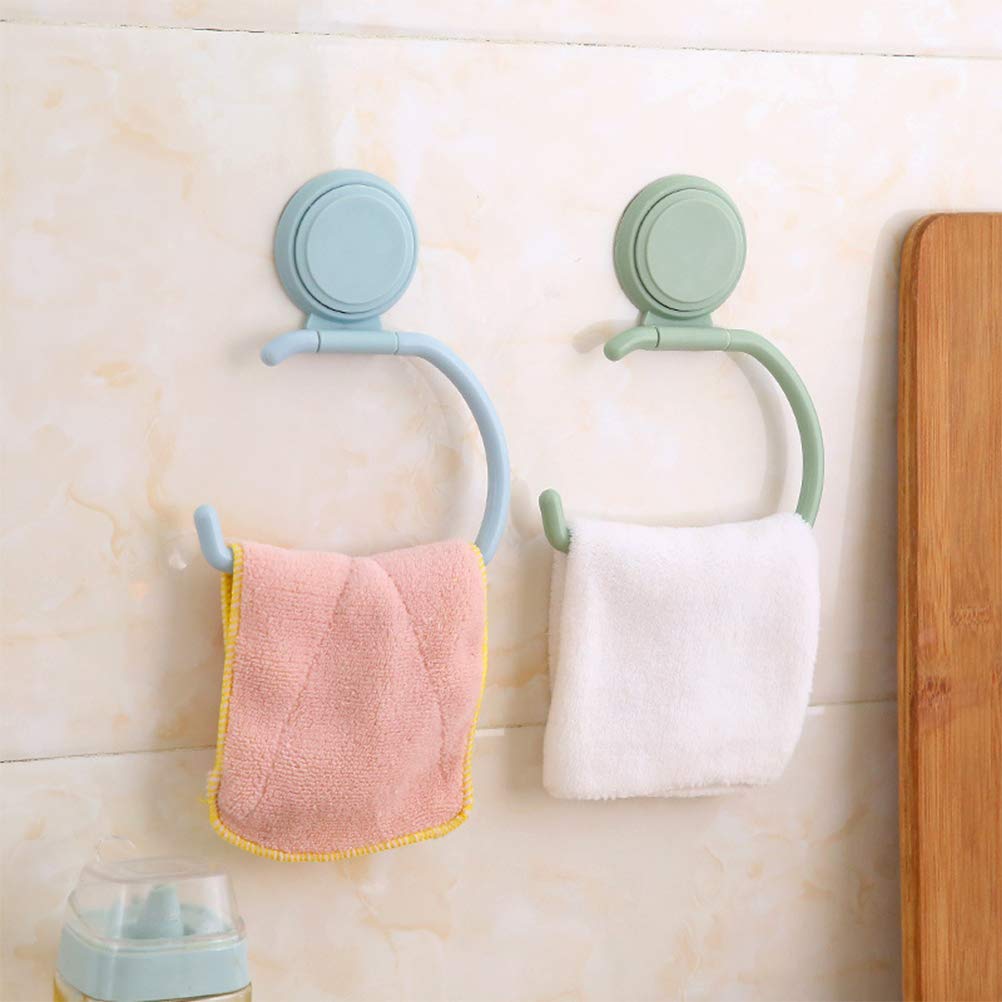 Cabilock 1-Piece Suction Cup Bathroom Tissue Holder - No Nails Wall Mount Toilet Paper Roll Dispenser - Prevents Paper Towels from Falling - Perfect for Small Bathrooms, RVs & Apartments