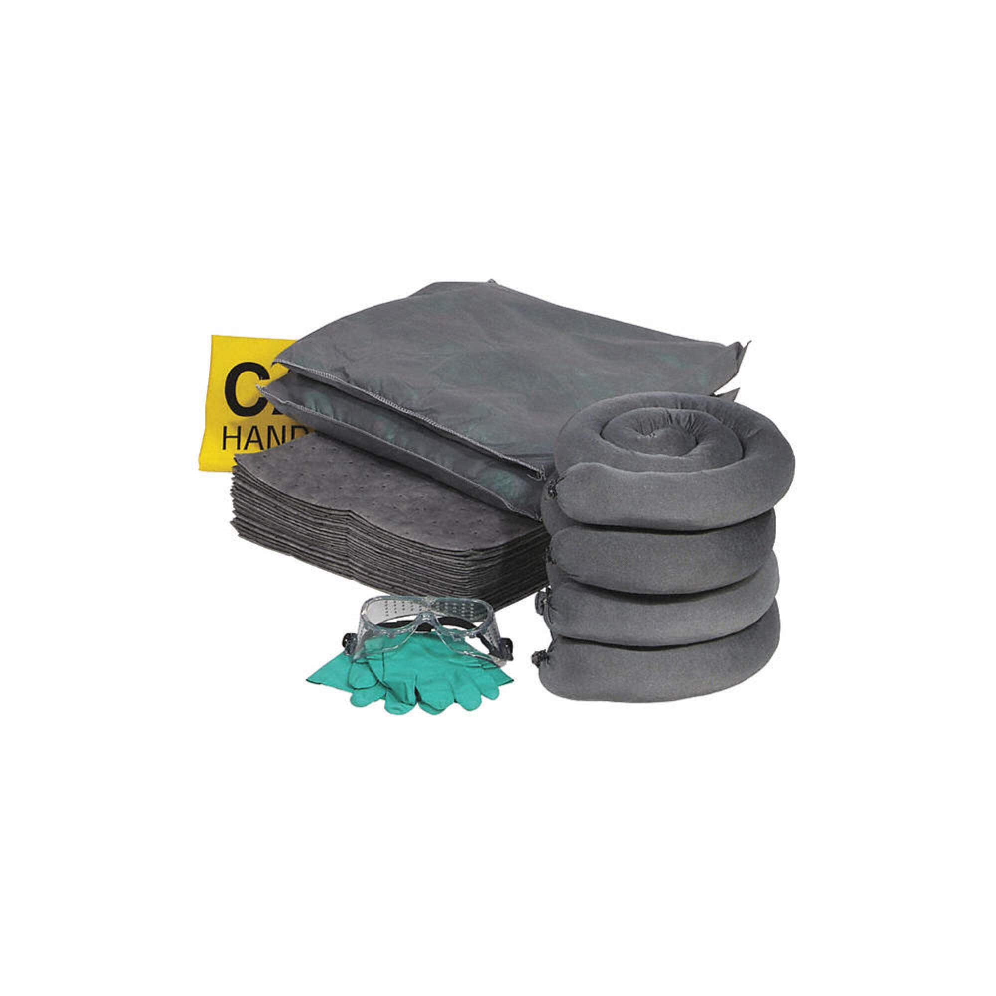 SpillTech 20-Gallon Universal Spill Kit Refill - 43 Piece Replacement Pack (RSPKU-20) for Industrial, Warehouse & Workshop Safety Spill Cleanup