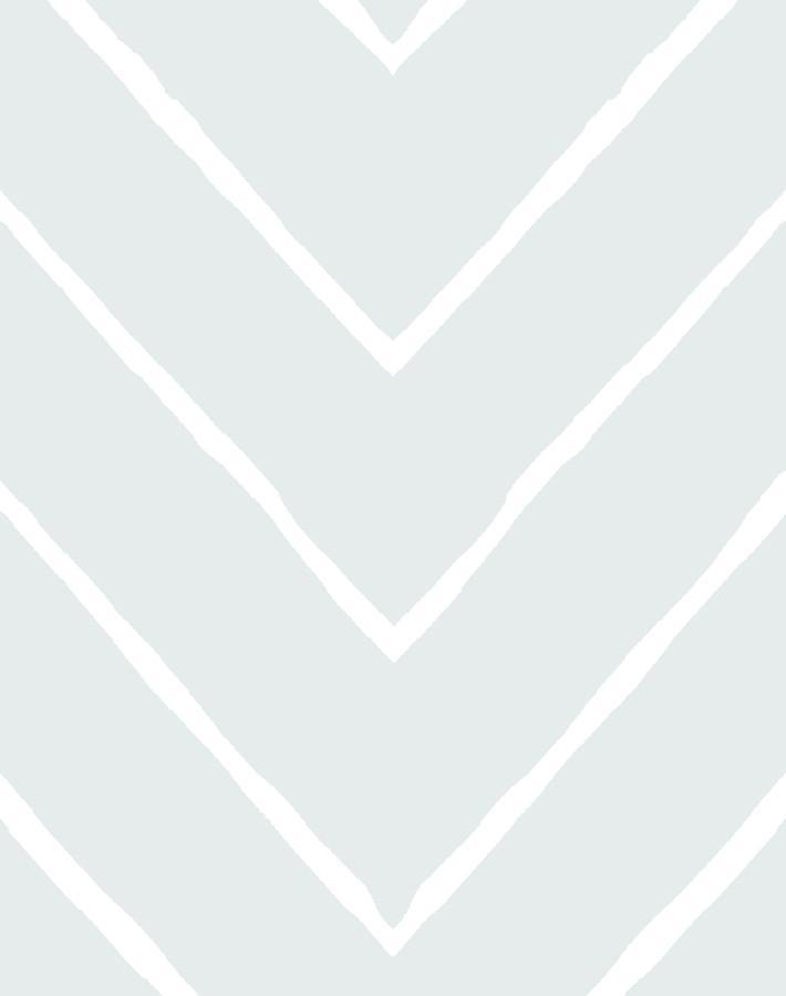Frances Chevron Wallpaper by Wallshoppe in Fog - Modern Geometric Peel & Stick Wallpaper for Bedroom, Living Room, Nursery & Home Office Decor