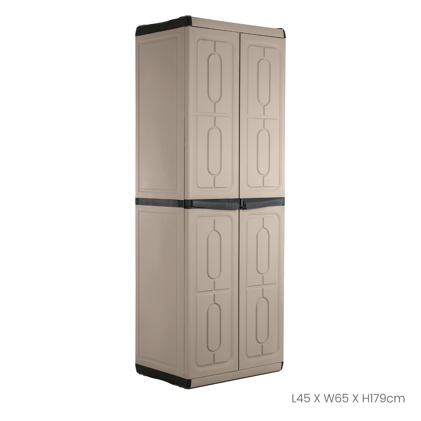 Italian DIY Closet - High 2-Door Wardrobe (608-2) for Bedroom & Walk-in Closet Organization