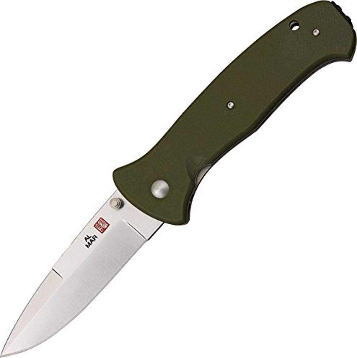 Al Mar SERE 2000 Tactical Folding Knife - High Carbon Steel Blade, Pocket Clip - Perfect for Outdoor Camping, Survival & Everyday Carry (EDC)