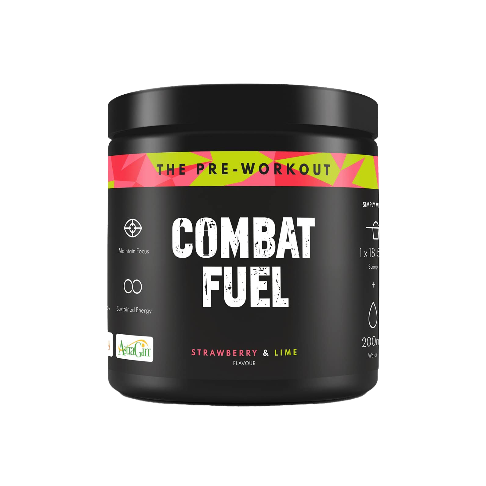 Combat Fuel Pre Workout Powder 370g - Premium Energy Booster for Gym & Fitness Training | Supports Muscle Growth & Endurance