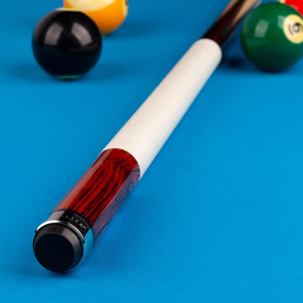 Elite ESP01 Pool Cue - Cocobolo & Hard Rock Canadian Maple with Rosewood & Green Points, Perfect for Professional and Recreational Pool Games
