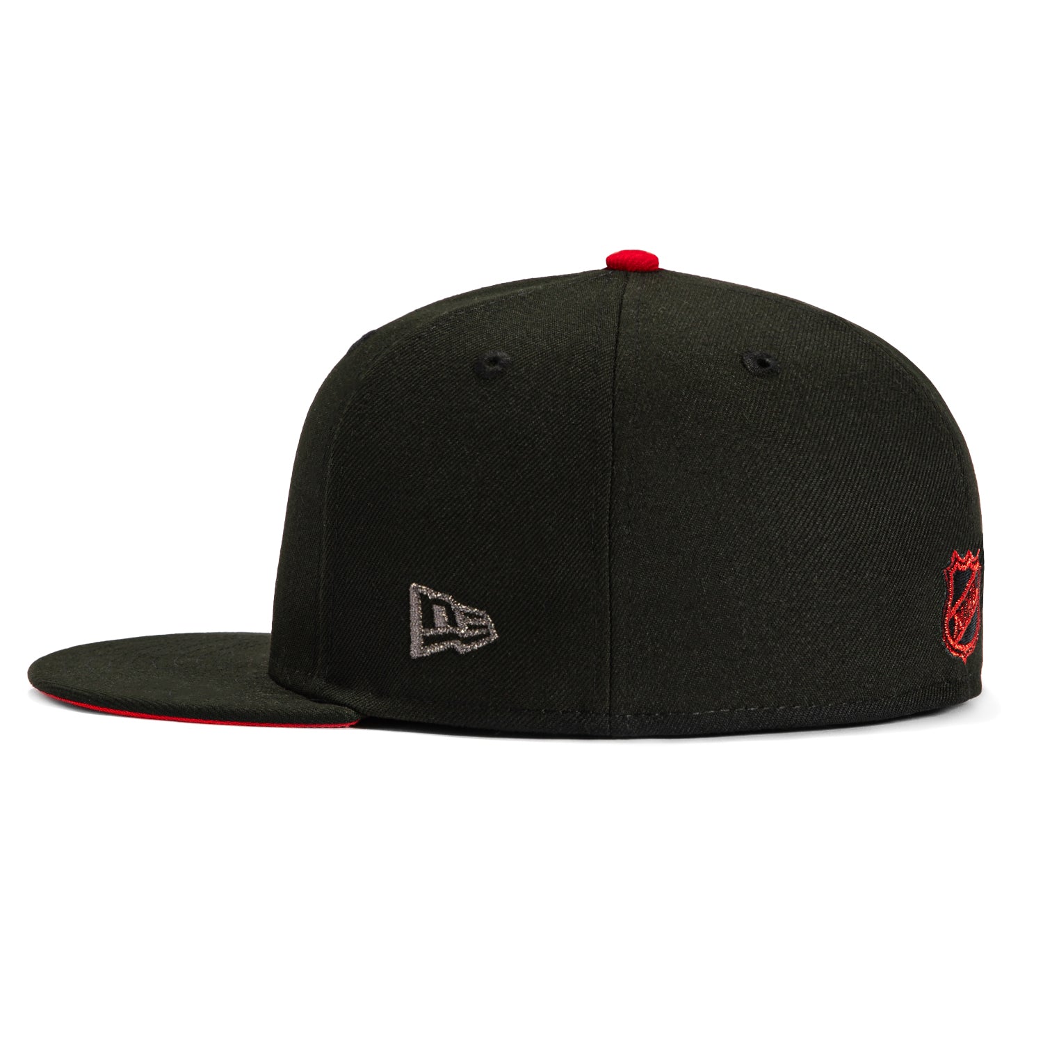 New Era 59Fifty Calgary Flames Team UV Protection Adjustable Snapback Hat - Black NHL Hockey Cap for Men & Women - Perfect for Games, Tailgating & Fan Gear Collection