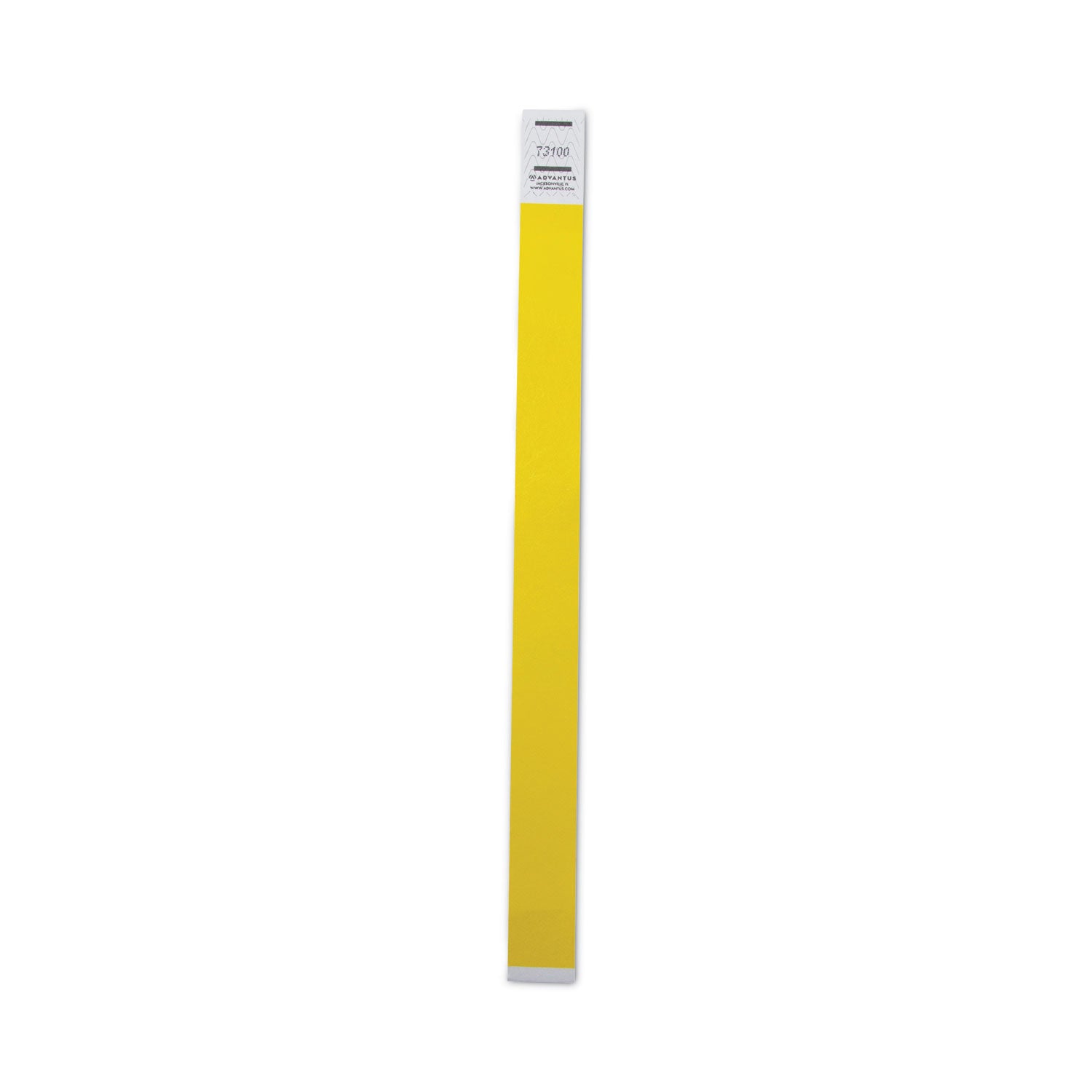 Advantus Numbered Crowd Control Wristbands - 500 Pack, Neon Yellow, 9.75
