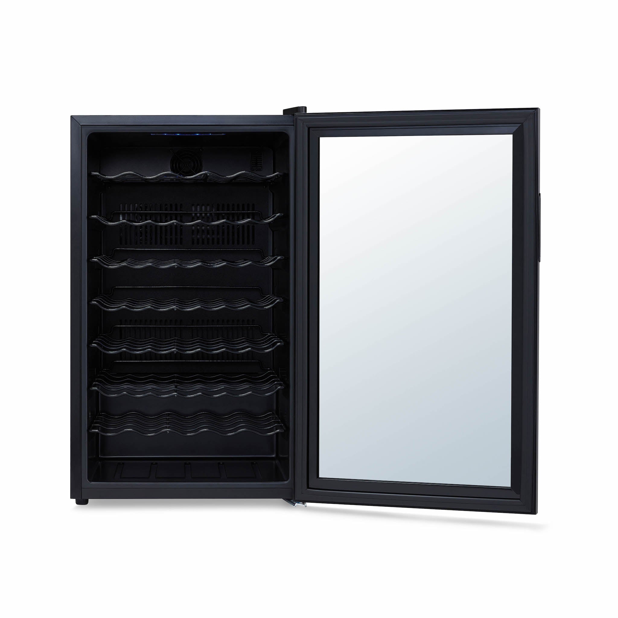 Luma® 51 Bottle 19.5 Inch Black Freestanding Wine Cooler Refrigerator - Perfect for Home Bars, Restaurants, and Wine Cellars