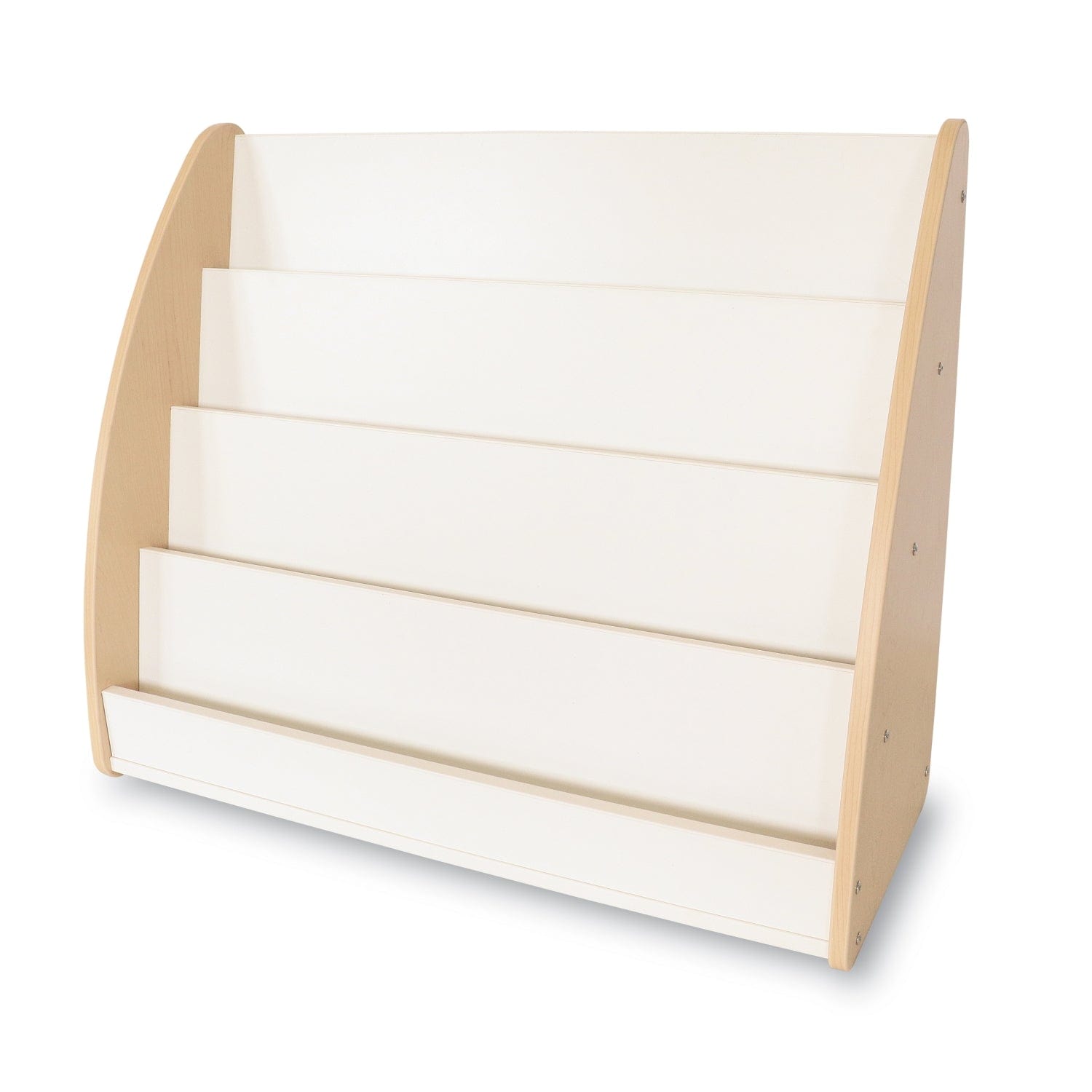 New Wave Melamine Book Display - Durable & Stylish Book Holder for Libraries, Schools & Home Decor - Perfect for Organizing Bookshelves, Kids' Rooms & Office Spaces