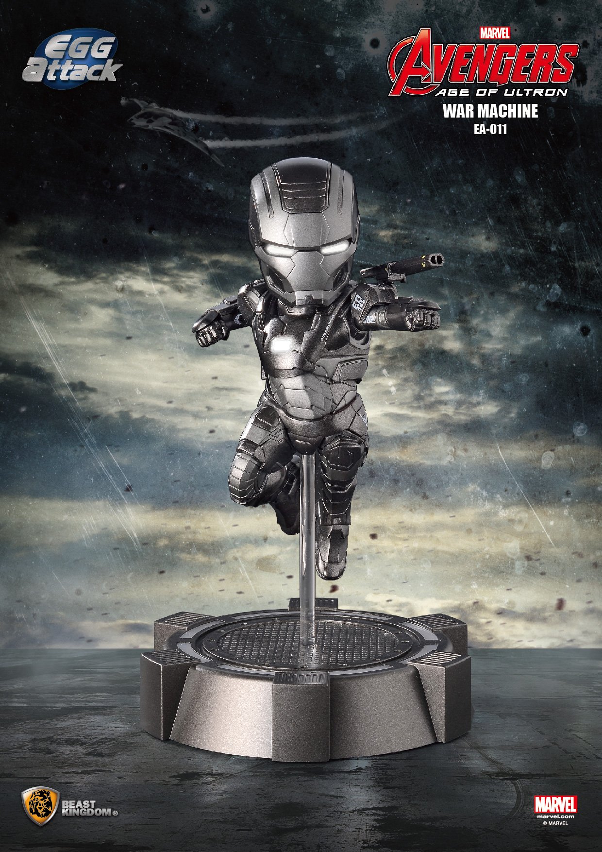 Beast Kingdom Egg Attack E043 War Machine Avengers Age of Ultron Collectible Action Figure - Perfect for Marvel Fans, Display & Gift Giving