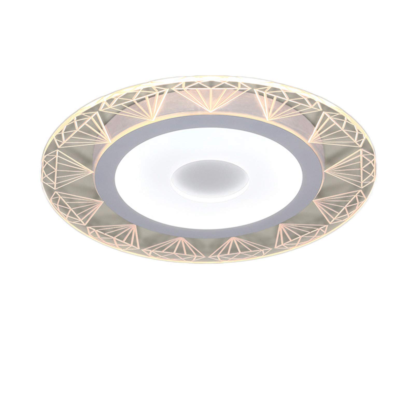 Ultra-Thin Acrylic LED Ceiling Light - Modern Smart Lighting for Living Room & Bedroom - 42cm Dimmable Ambient Light - Perfect for Home Decor, Relaxation & Mood Setting