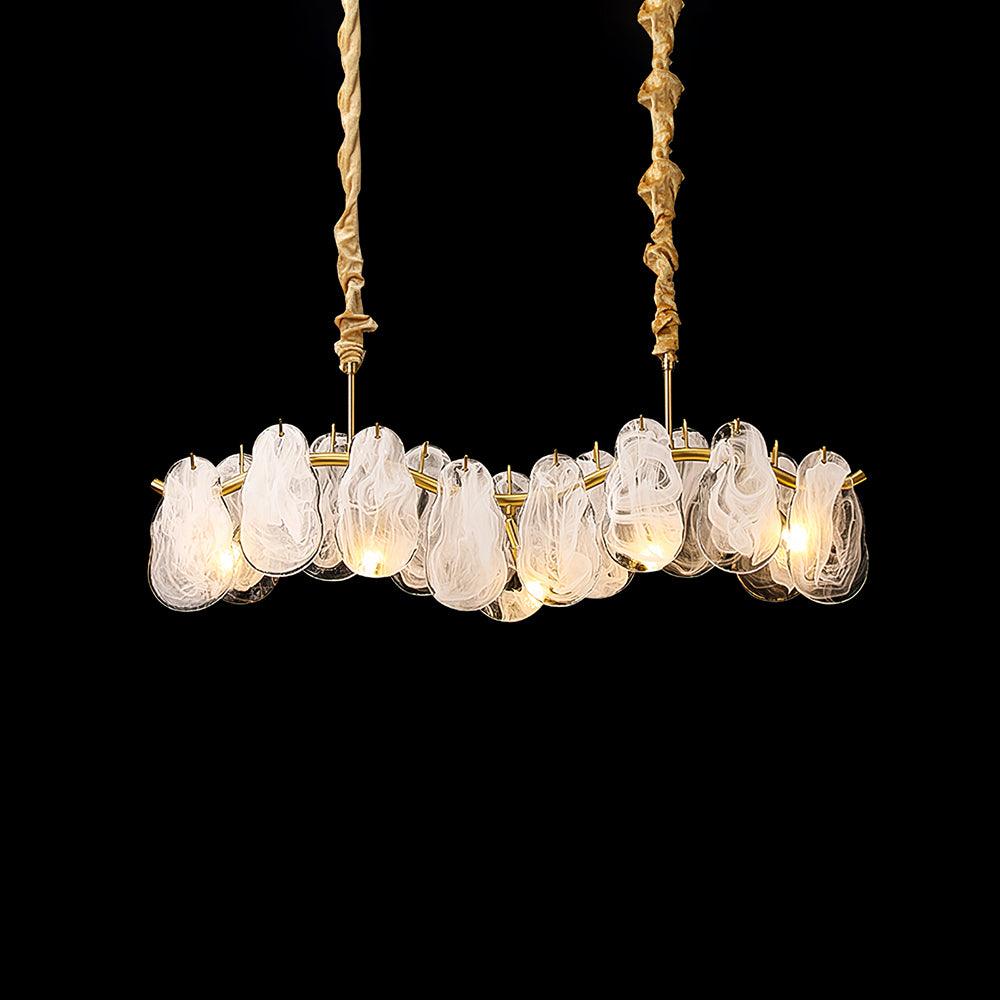 Mahina Cloud Chandelier - Modern LED Ceiling Light Fixture for Living Room, Bedroom, Dining Room | Energy-Efficient Dimmable Hanging Light with Remote Control | Perfect for Home, Office, and Restaurant Decor
