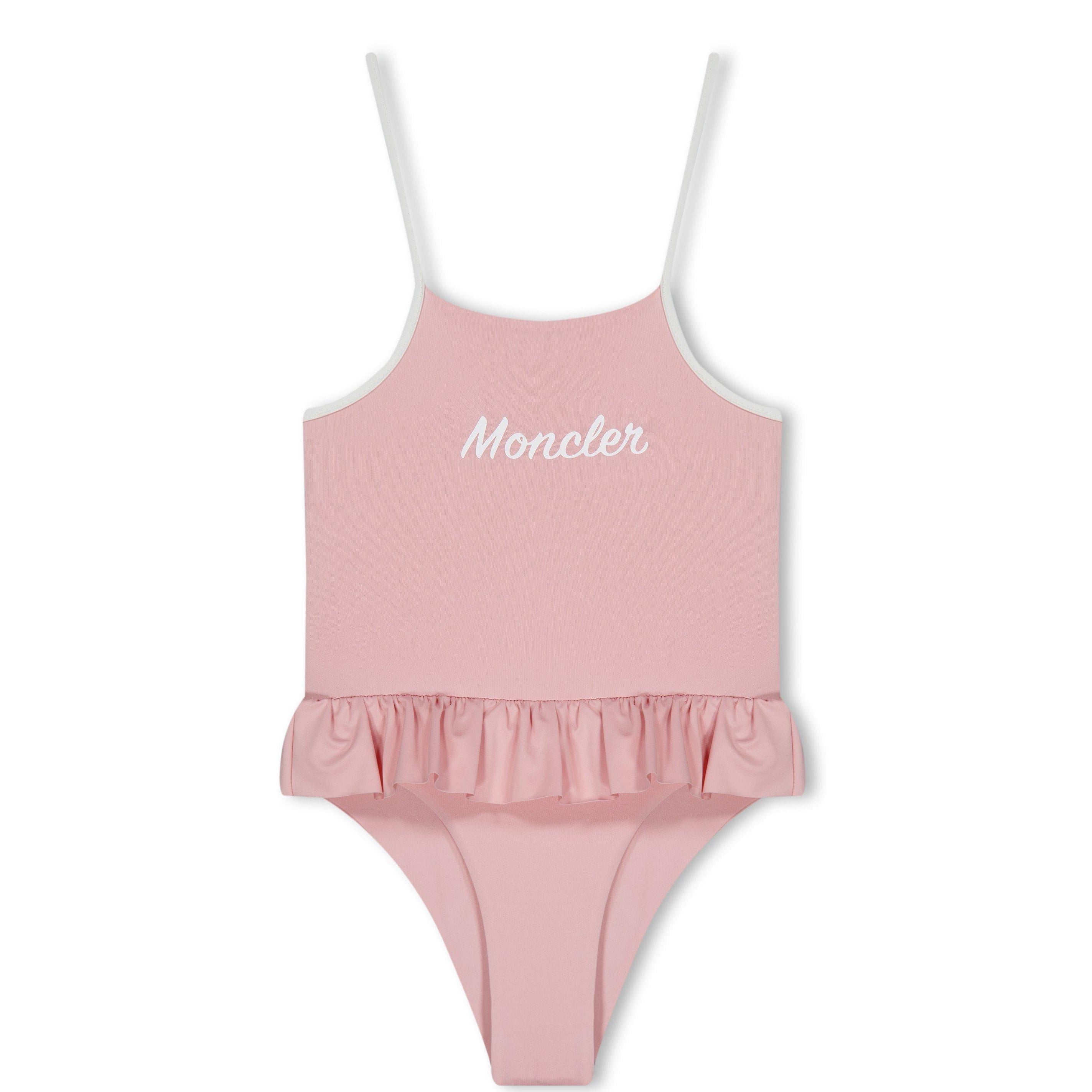 Moncler Infant Pink Logo Swimsuit - Baby Girls' Designer Swimwear for Beach, Pool & Summer Vacations