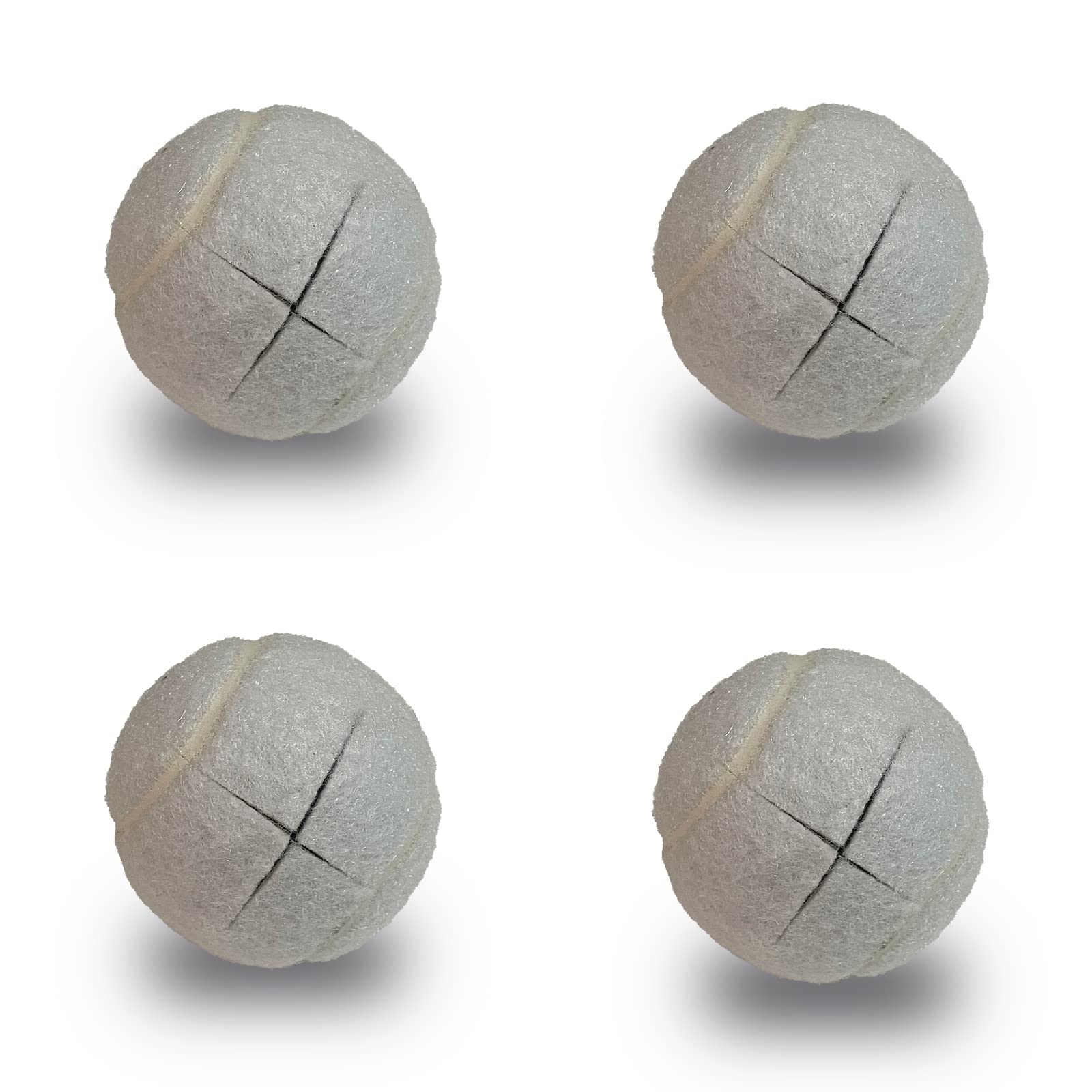 RMAMSCOV Pre-Cut Walker Tennis Ball Glides - 4 Pack Heavy Duty Universal Walker Leg Caps with 2 Inch Precut Opening for Easy Installation | Ideal for Seniors, Mobility Assistance & Home Healthcare Use