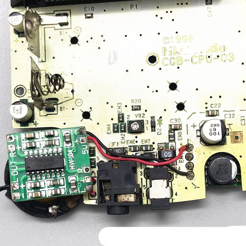 2pcs Super Mini Digital Amplifier Board Volume UP Module for Gameboy Color Advance GBC GBA - Green 1W Replacement Parts - Enhance Gaming Audio for Retro Handheld Consoles