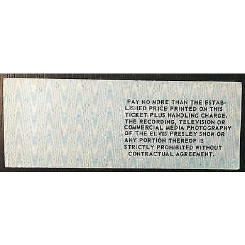 Elvis Presley 1977 Unused Concert Ticket - Utica Memorial Auditorium NY 8/19/77 - Rare Collectible Memorabilia for Music Fans & History Enthusiasts