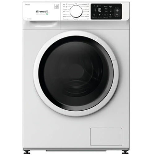 Brandt WFB384QWA 8kg Front Load Washing Machine - Energy Efficient, Quiet Operation for Apartments & Small Homes