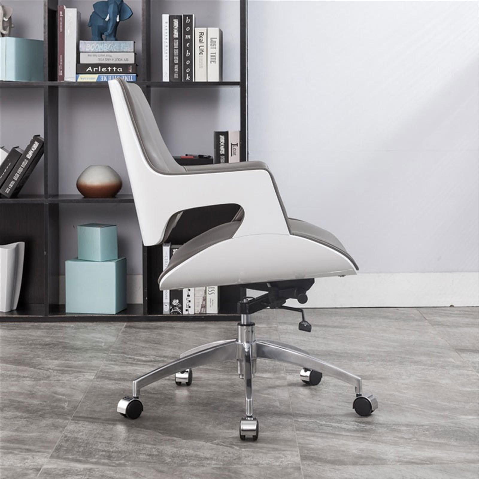 Ergonomic Office Chair - Modern Rotating Desk Chair with Adjustable Height for Home, Computer & Conference Use - Comfortable Staff Chair for Long Work Hours