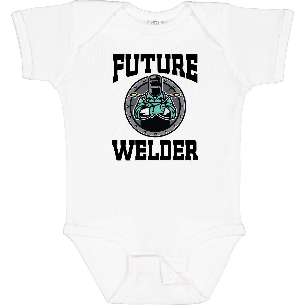 Inktastic Welding Future Welder Baby Bodysuit - Cute Infant Onesie for Welder Parents & Baby Shower Gifts | Perfect for Newborns, Toddlers & Family Photos