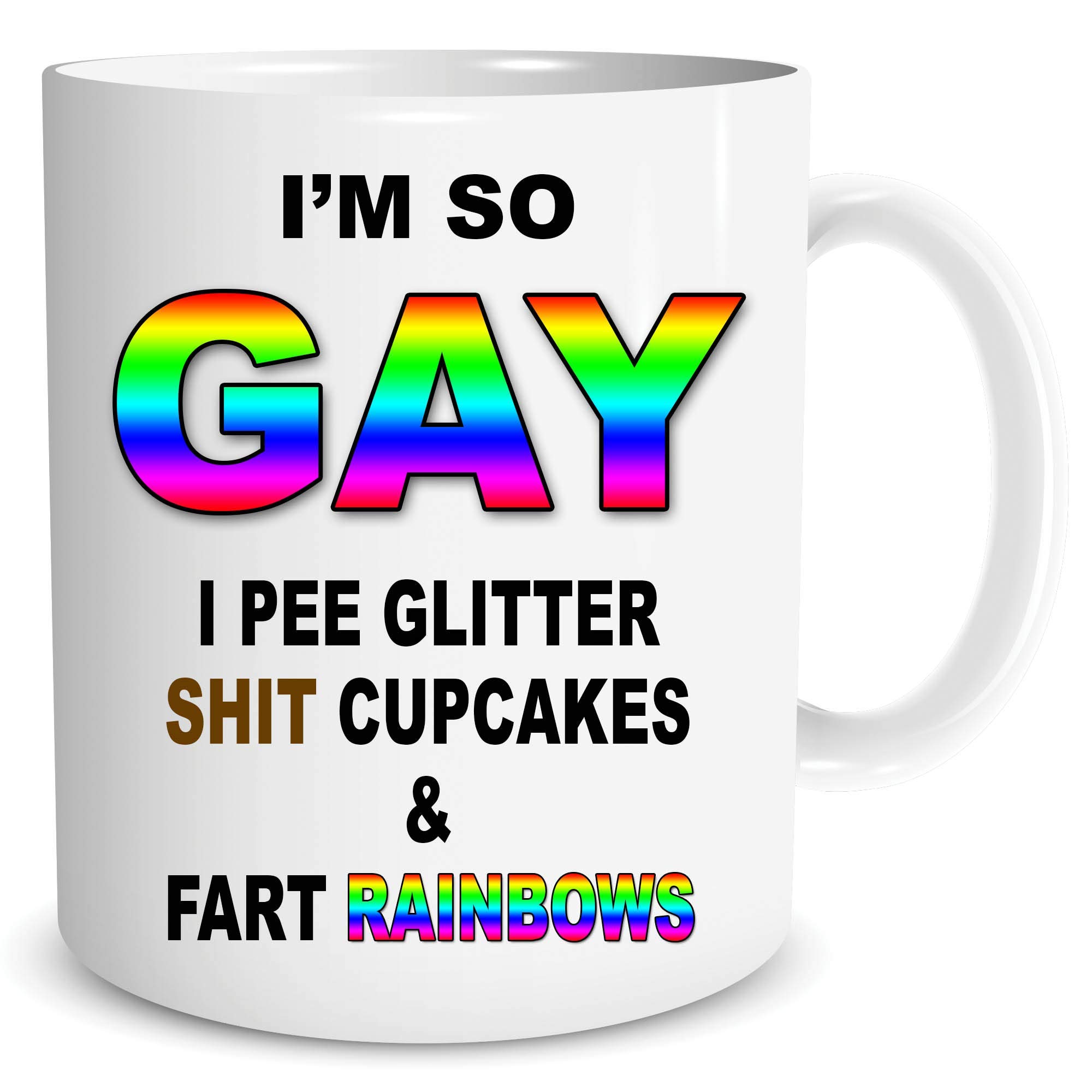 Rainbow Pride Mug - Funny LGBT Gift for Birthday, Christmas, or Friendship - Perfect for Coffee, Tea & Celebrations - WSDMUG1652