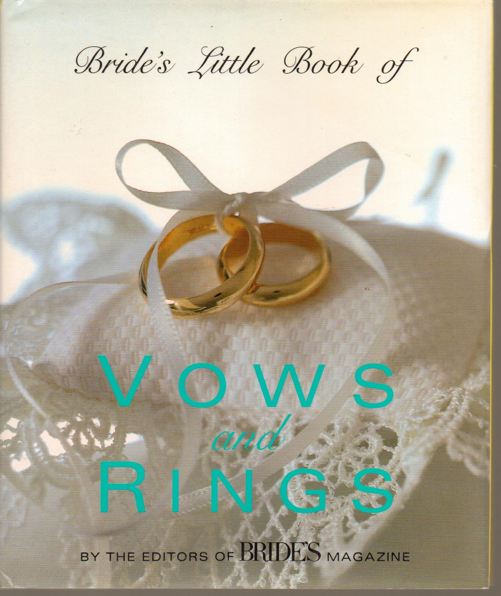 Bride's Vows & Rings Book - Wedding Ceremony Guide