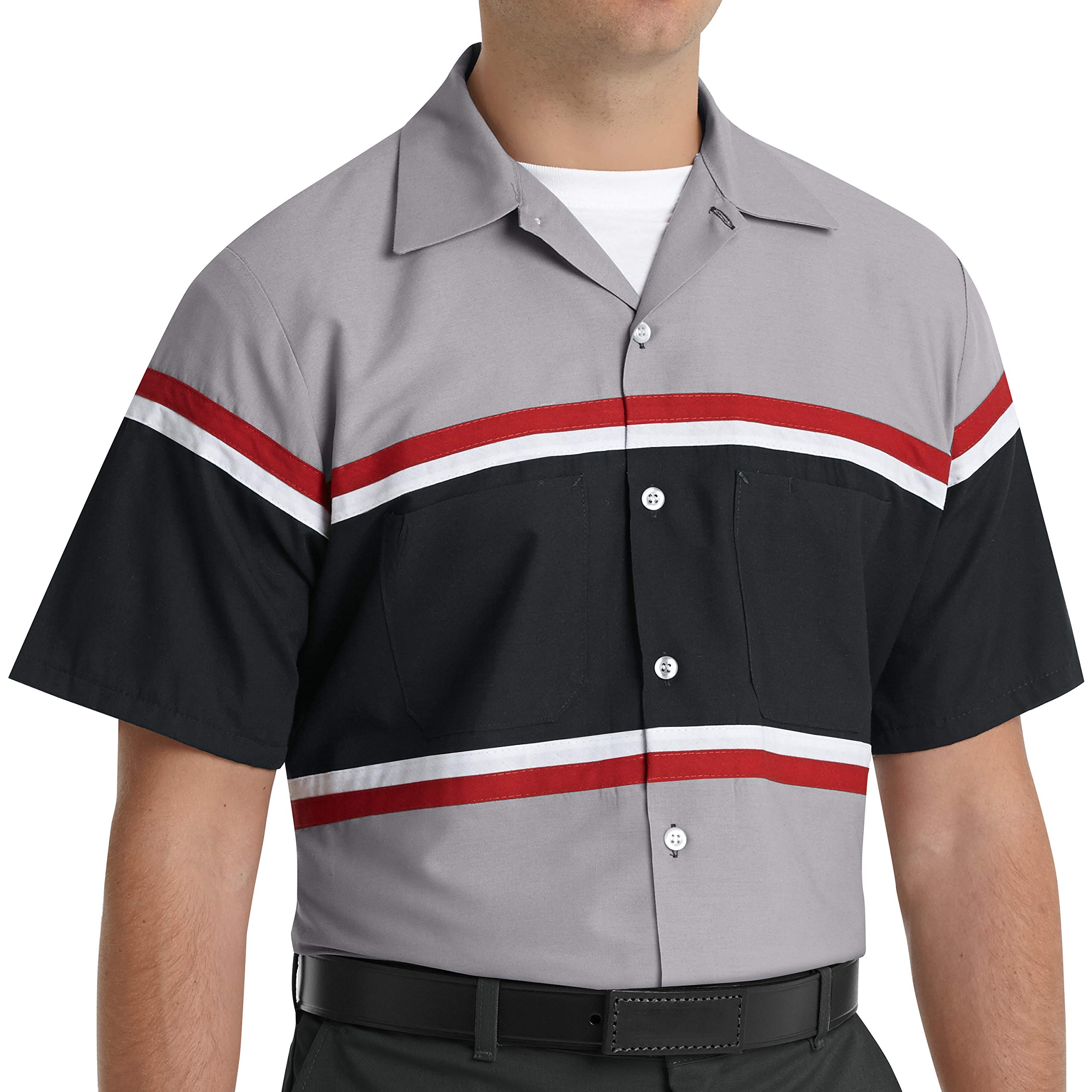 **Red Kap Men's Durable Work Shirt - Comfortable & Professional Technician Shirt for Mechanics, Engineers & Industrial Workers - Ideal for Workwear & Uniforms**